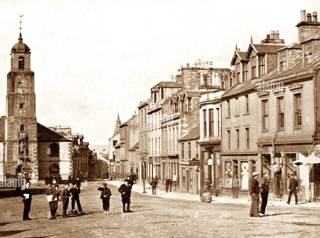 Old Photograph of Lanark High Street