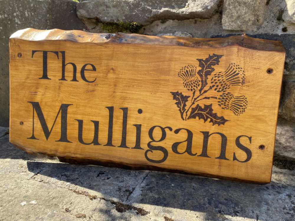 Langloch Farm Woodcraft - Pyrography Sign